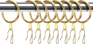 30 Pieces Metal Drapery Curtain Rings Hanging Ring...