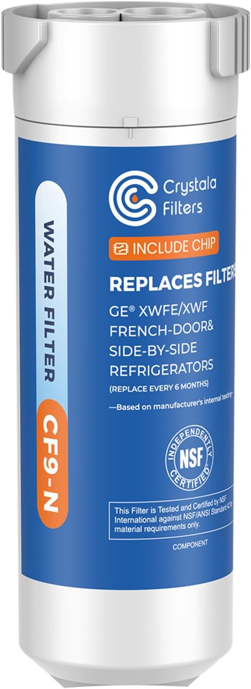 Crystala Filters Water Filter Compatible with XWFE (Built-in CHIP), Replacement...