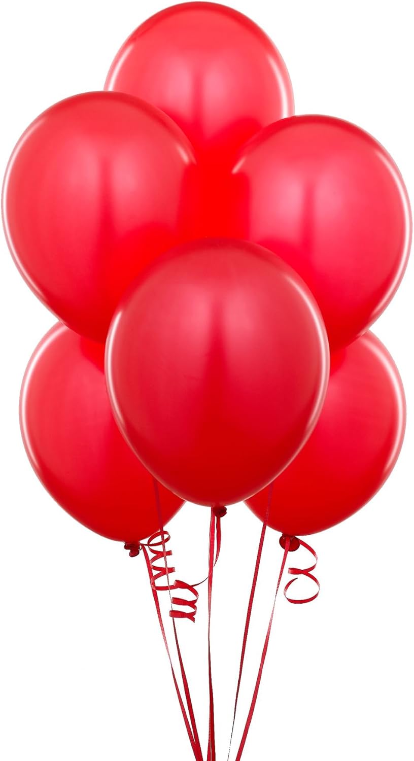 25pcs Plain 12" Red Helium Quality Latex Balloons Birthday Wedding Anniversary C...