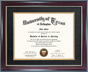 GraduationMall 8.5x11 Diploma Frame with Black ove...