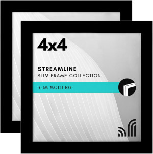 Americanflat 4x4 Picture Frame with Shatter-Resist...