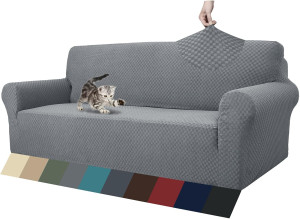 ZNSAYOTX 1 Piece Jacquard Couch Covers for 3 Cushi...