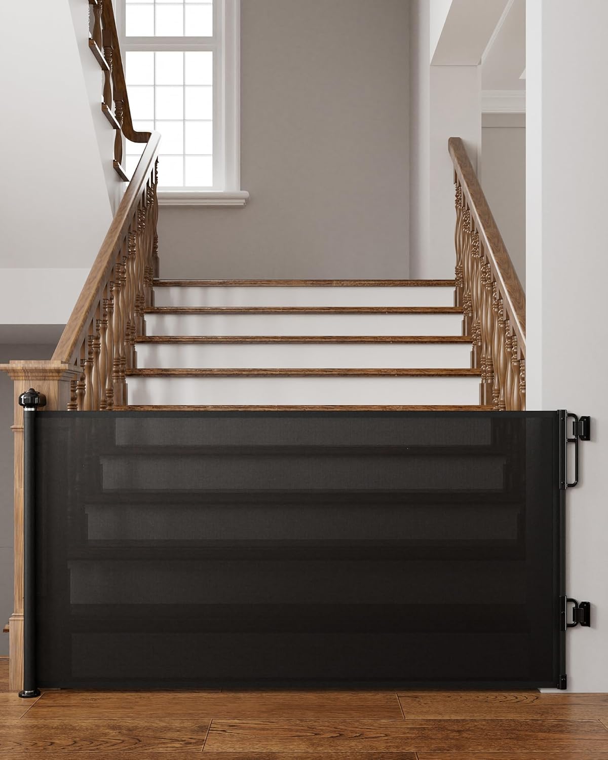 Cumbor Retractable Baby Gates, Special Mesh Dog Gate for the House, Innovative E...