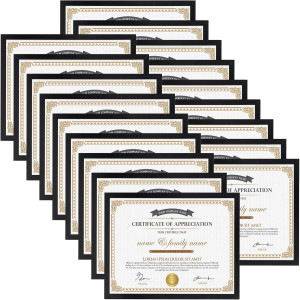 Hoikwo 18 Packs 8.5x11 Black Multi Picture Frames...