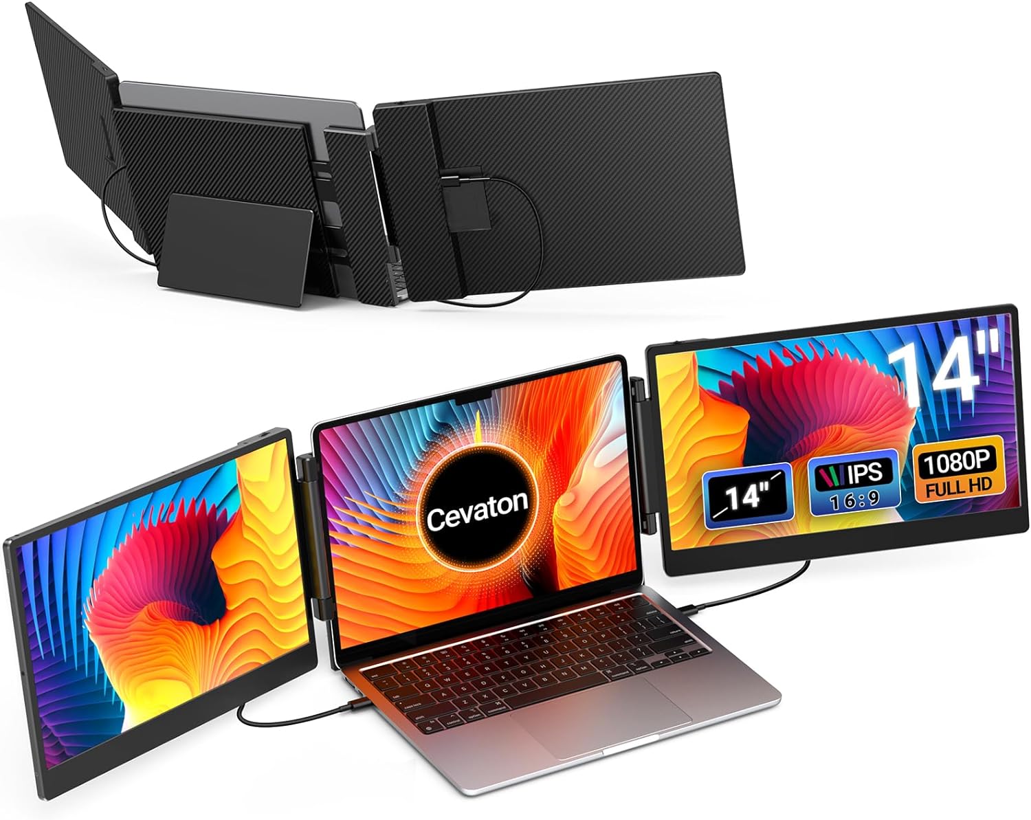 Best Portable Monitor, Special 14” FHD 1080P IPS Laptop Screen Extender, Innovat...