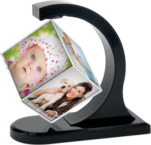 Neil Enterprises Inc. Black Floating Photo Cube