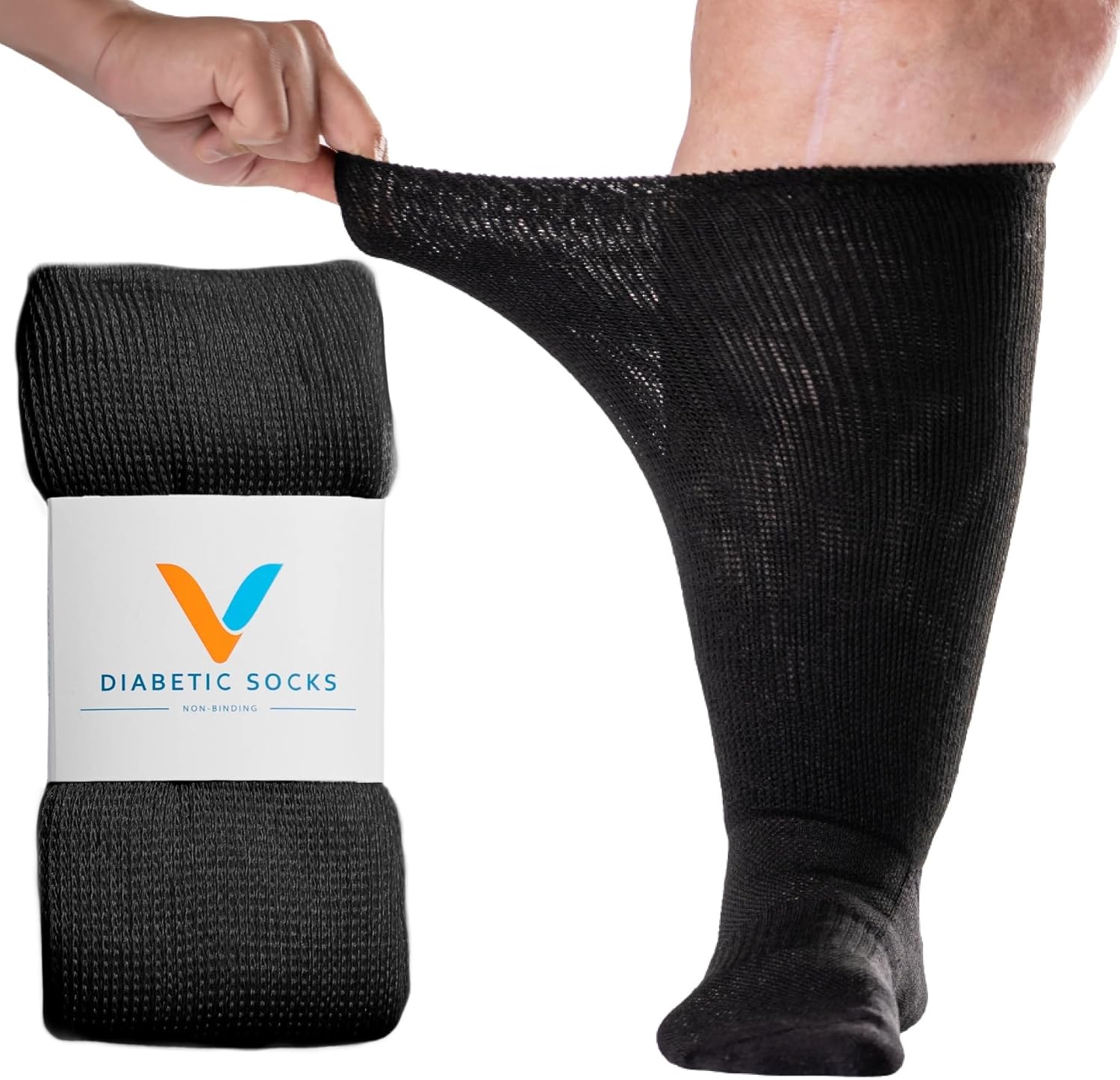 Viasox EasyStretch Socks, Special Diabetic Socks for Men, Unique Comfortable Soc...