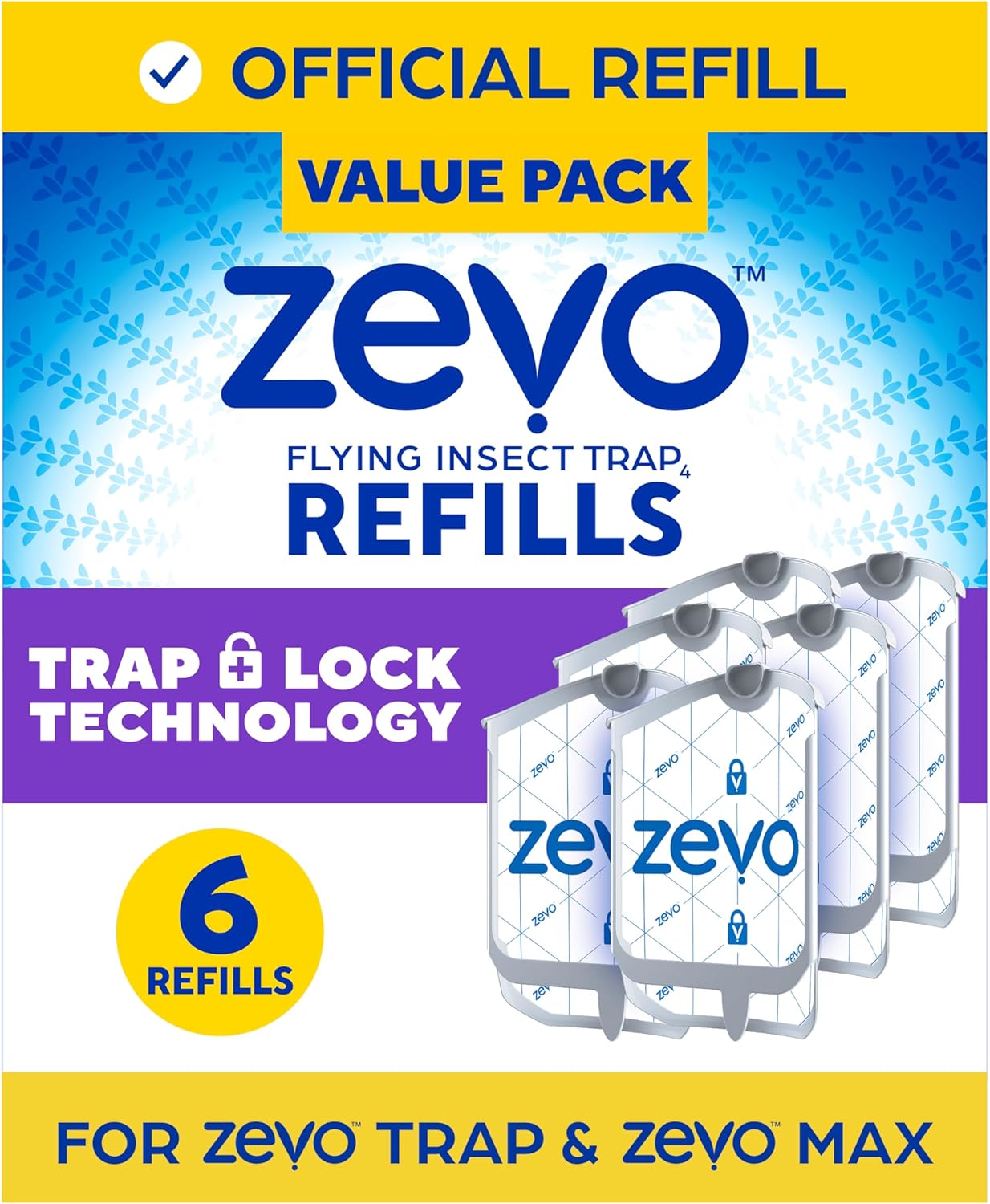 Zevo MAX Insect Trap Refill, Special Refill for Zevo Insect Trap