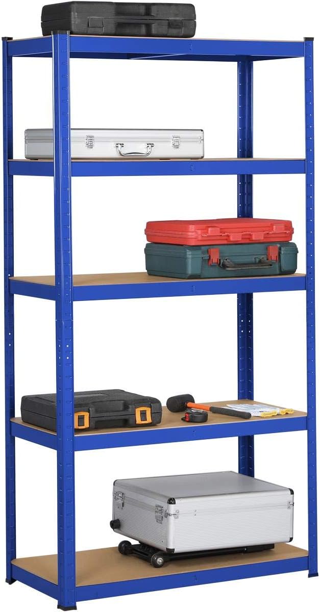 Yaheetech Garage Shelving Units - 5 Tier Heavy Duty Rack for Storage Metal Utili...