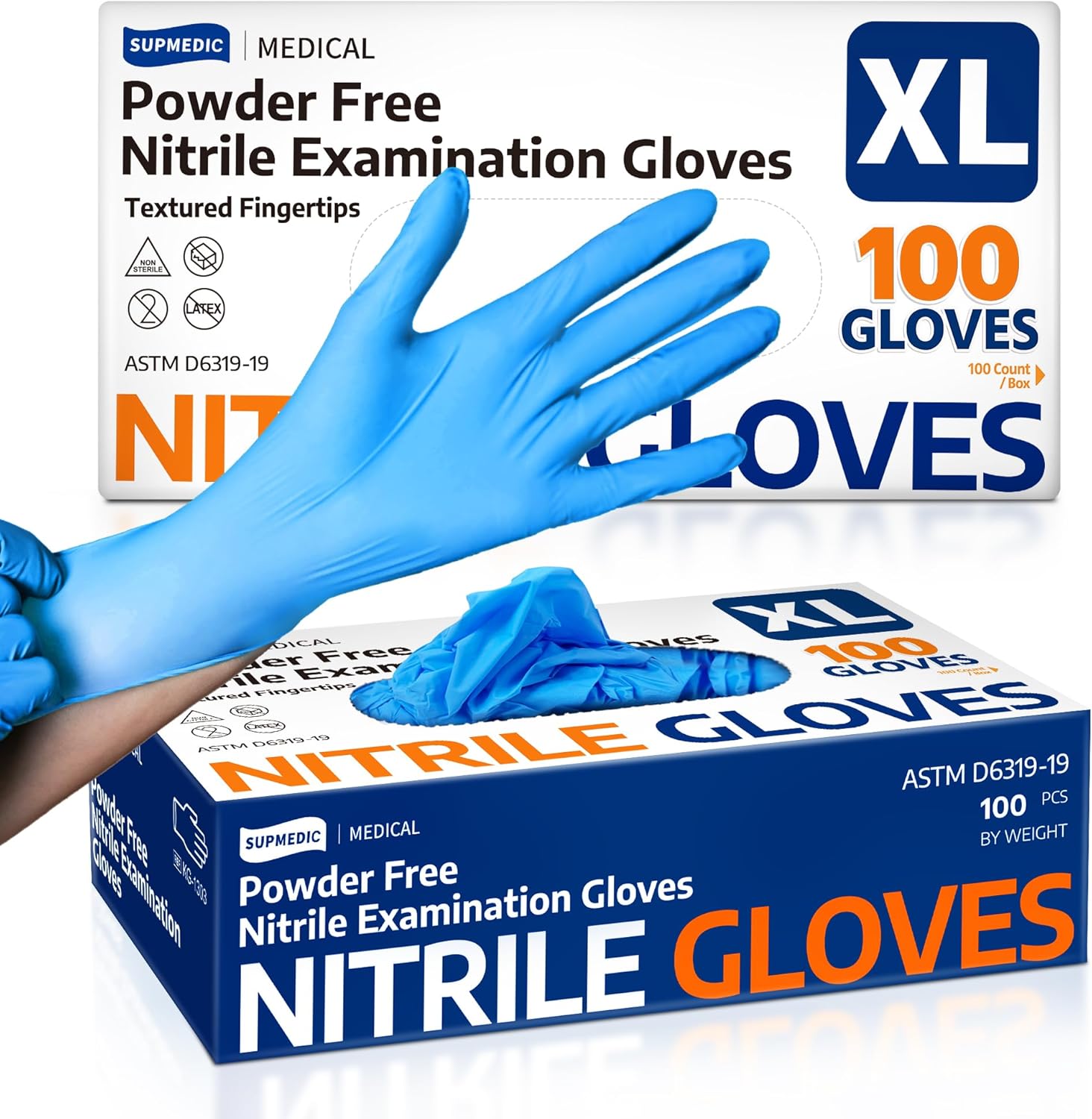 Medical Soft Max™ Nitrile Exam Gloves, Special Latex-Free and Powder-Free Dispos...