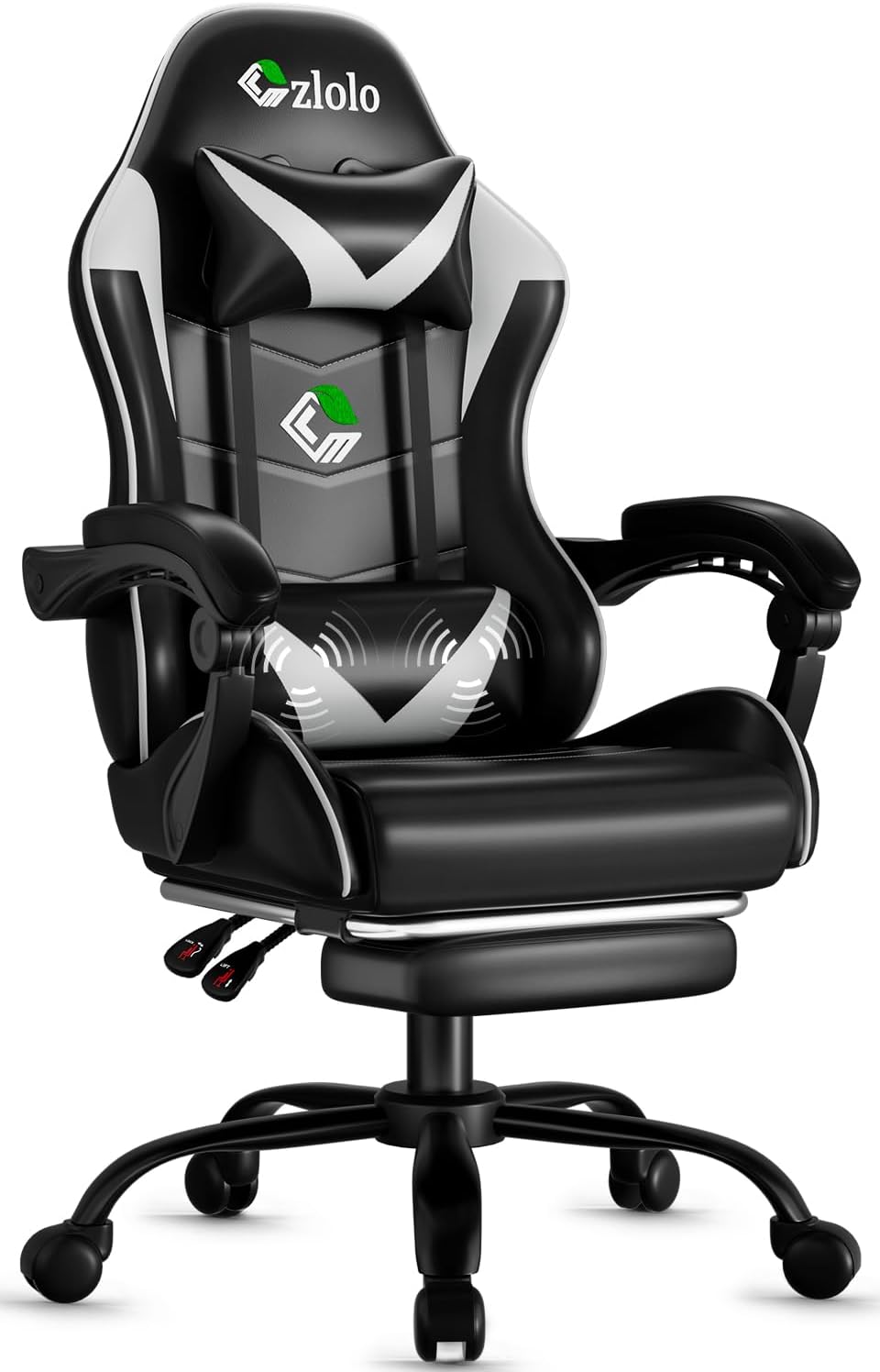 Ultimate Gaming Chair, Premium Racing Style Chair with Footrest, Ergonomic Video...