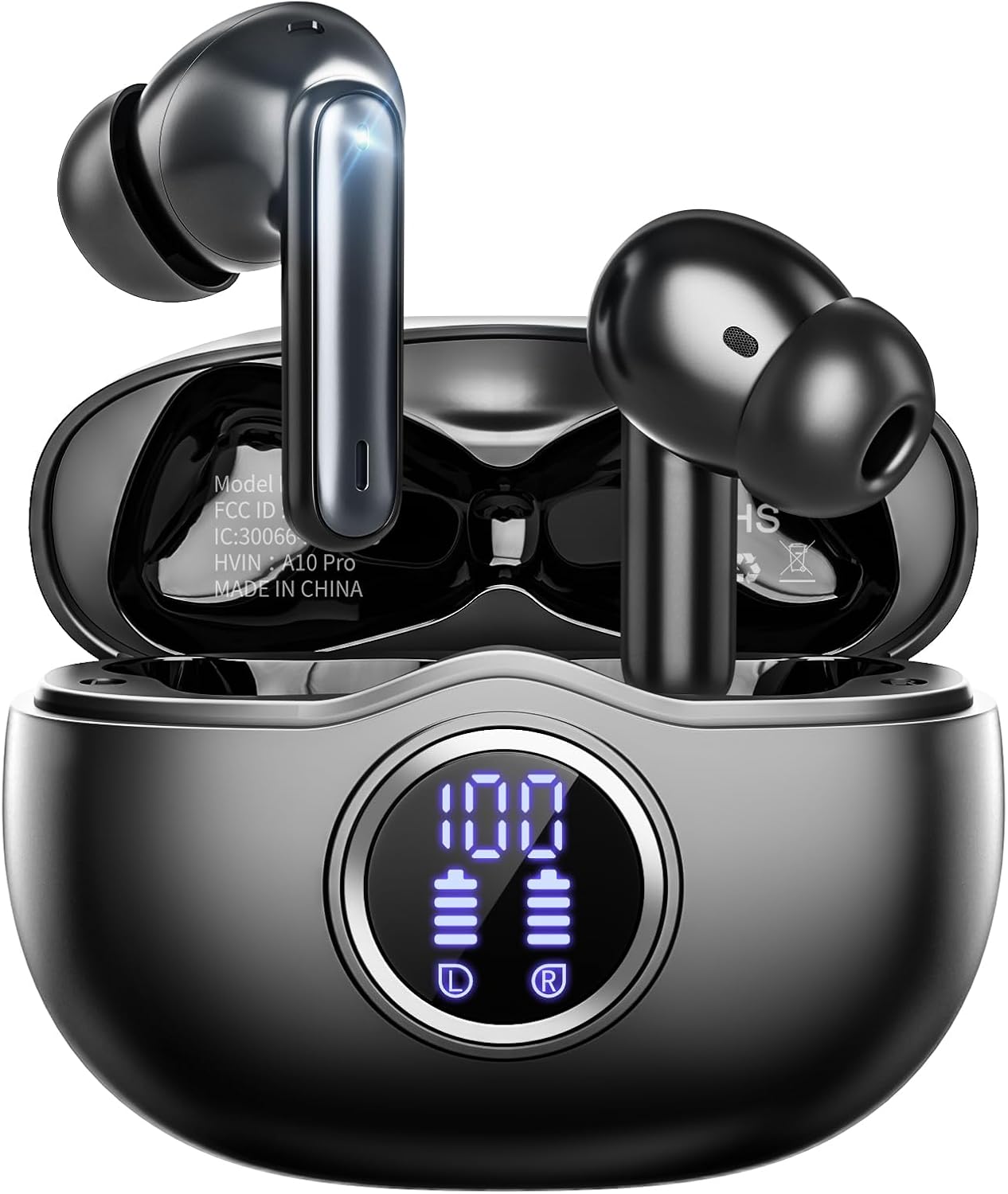 A10 Pro Wireless Earbuds, High-Quality Bluetooth 5.3 Headphones with HiFi Stereo...