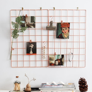 Metal Mesh Wall Grid Panel for Photo Display,Messa...